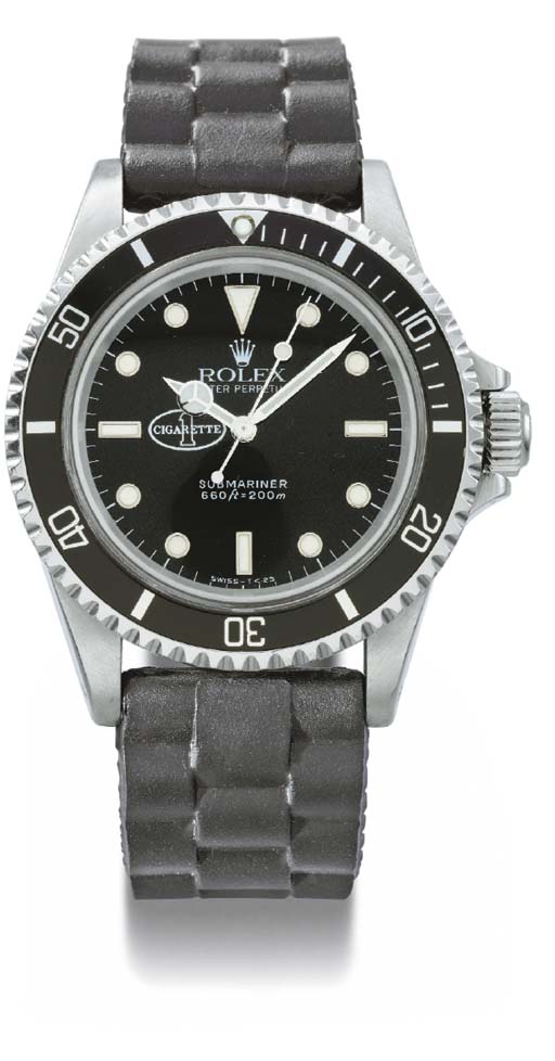 Rolex. A rare stainless steel self-winding waterproof wristwatch with sweep  centre seconds, made for the 