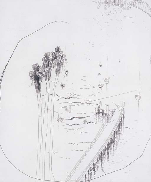 Brett Whiteley 1939 1992 Lavender Bay Wharf Christie S