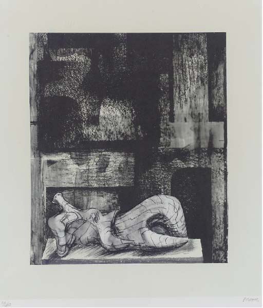 Reclining Figure Architectural Background II (C. 455) 
