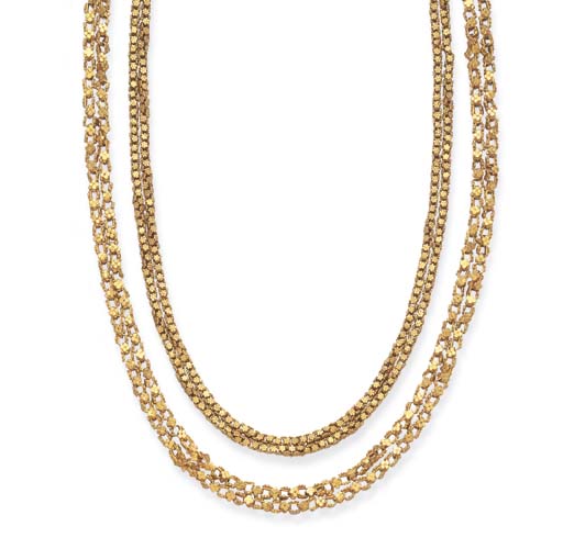 A SET OF SPANISH COLONIAL GOLD CHAINS Christie's