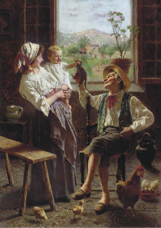 Federico Andreotti (Italian, 1847-1930) , The Persistent Suitor