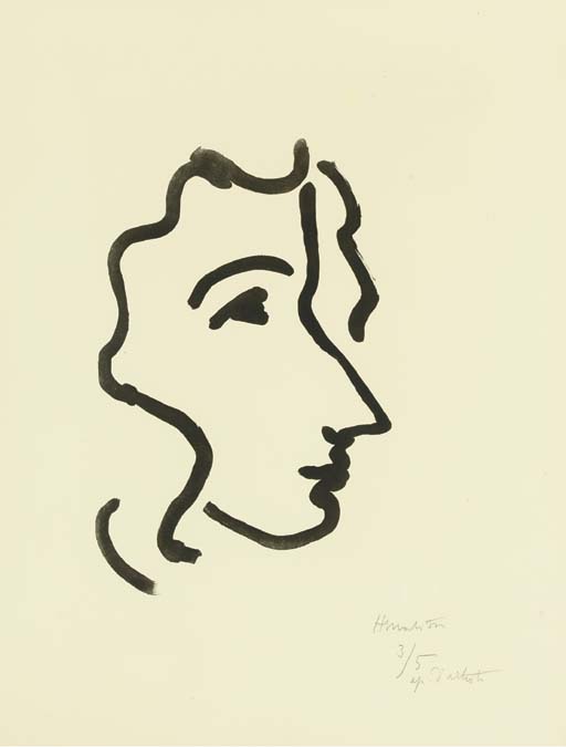 Nadia au profil aigu (D. 810) 
