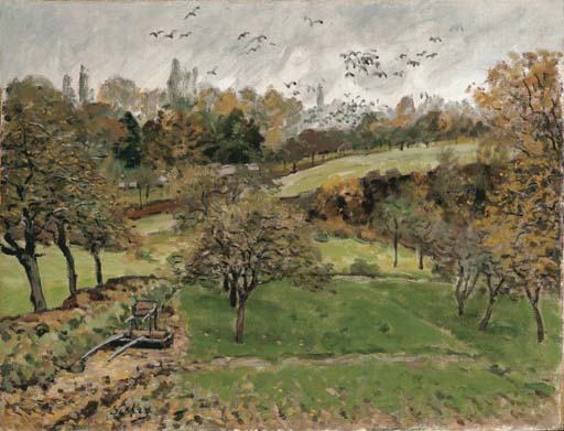 Alfred Sisley (1839-1899) , Paysage d'automne à Louveciennes