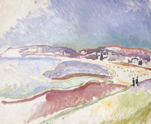 Raoul Dufy、La Plage de Sainte-Adresse The Beach at Sainte-Adresse by Raoul Dufy