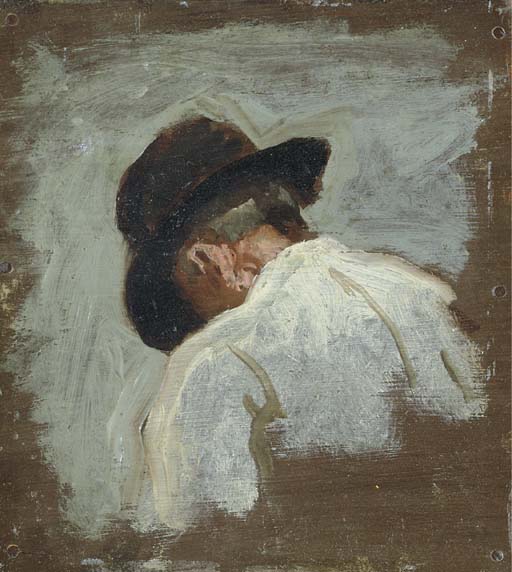Study of a Man's Head for Mending the Net 
