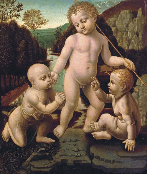 The Christ Child with the Infant Saint John the Baptist with an unidentified male child
