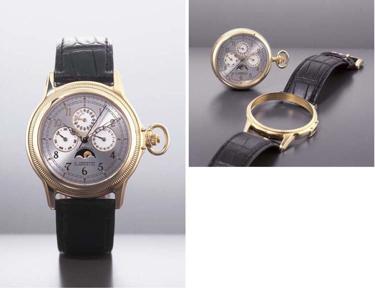 GLASHUTTE. A RARE AND UNUSUAL LIMITED EDITION 18K PINK GOLD AND