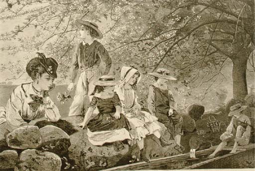 Spring Blossoms; also five companion etchings 
