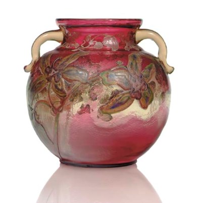 Download EMILE GALLE (1846-1904) , AN ENAMELED GLASS VASE, CIRCA 1905 | Christie's