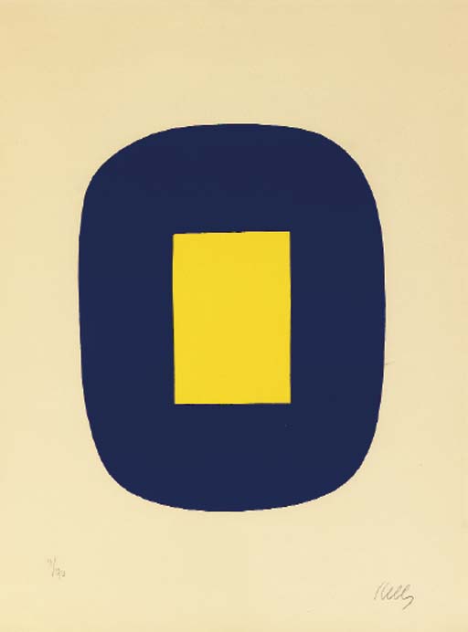 Blue with Yellow (Untitled) (A. 31) 
