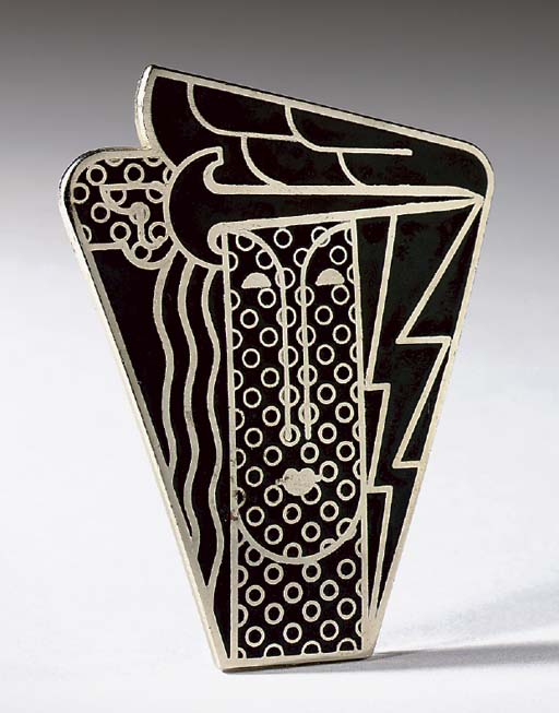 Modern Head Brooch/Pendant 

