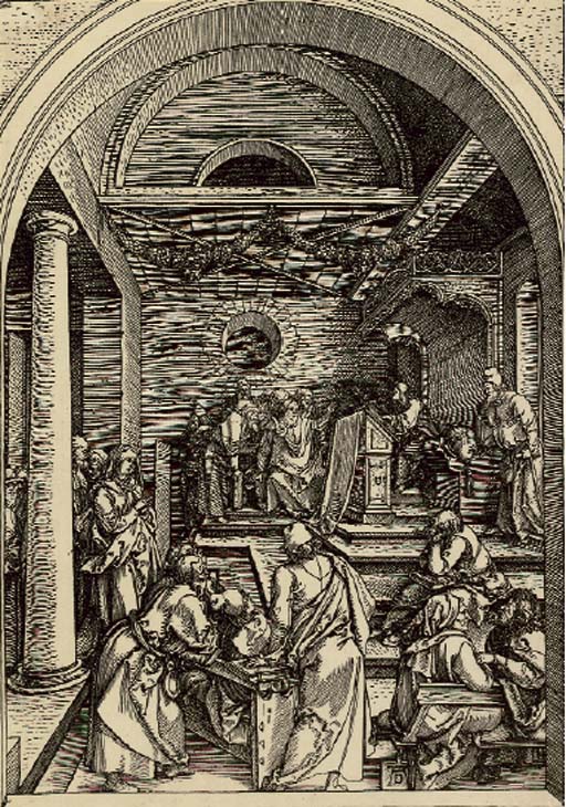 Christ Among the Doctors, from The Life of the Virgin (B. 91; M., Holl. 203)
