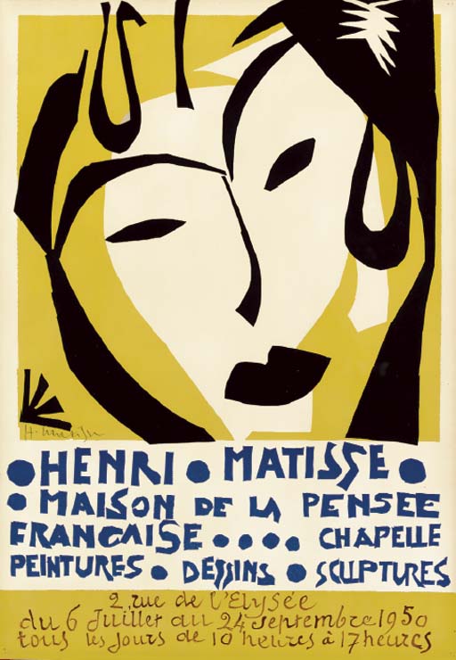 Henri Matisse, Poster for Maison de la Pensée française (Mourlot 42)
