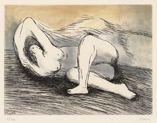 Reclining Nude, from Sketchbook 1928 the West Wind Relief (C. 573)
