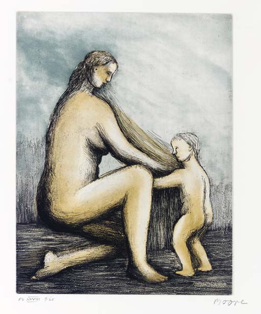 Mother and Child, Much Hadham, Raymond Spencer Company Ltd. for the Henry Moore Foundation, 1983 (C. 671-700)
