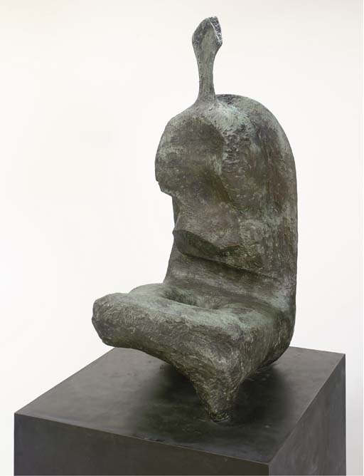 Seated Woman: Thin Neck 
