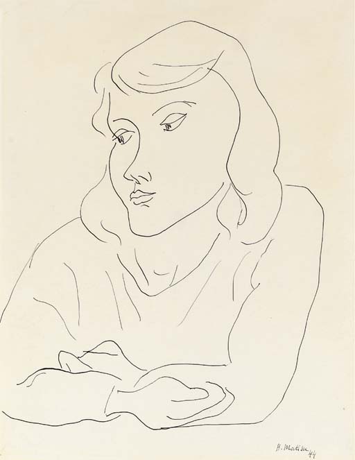 Portrait d'une jeune femme 
