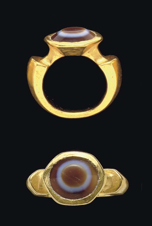 eye agate ring