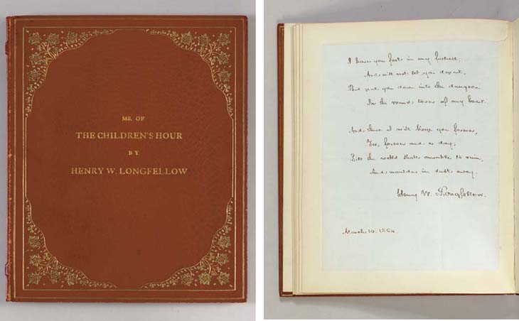 LONGFELLOW, Henry Wadsworth (18071882). Autograph