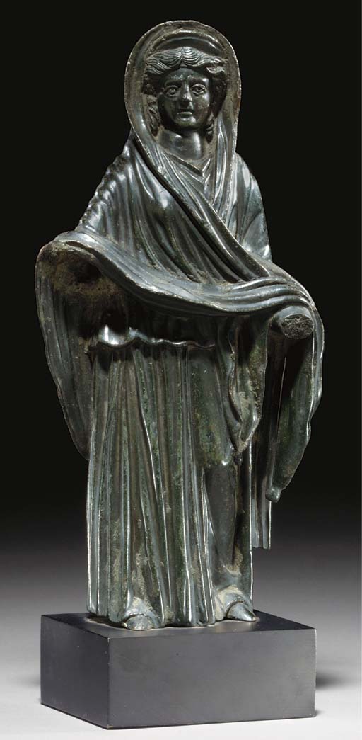 A ROMAN BRONZE GODDESS A ROMAN BRONZE GODDESS 