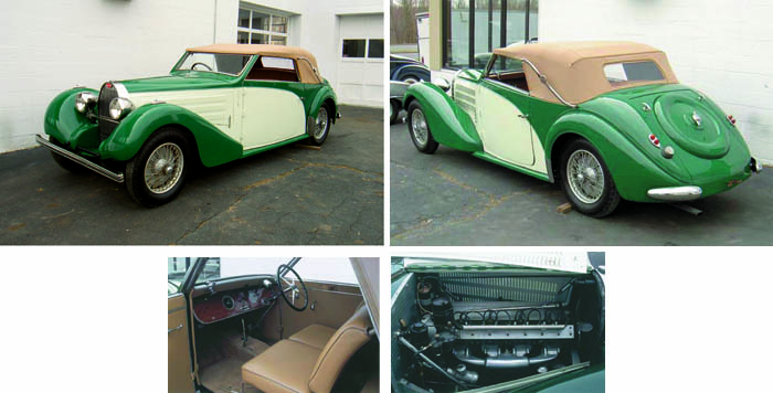 1939 Bugatti Type 57 Stelvio Cabriolet
