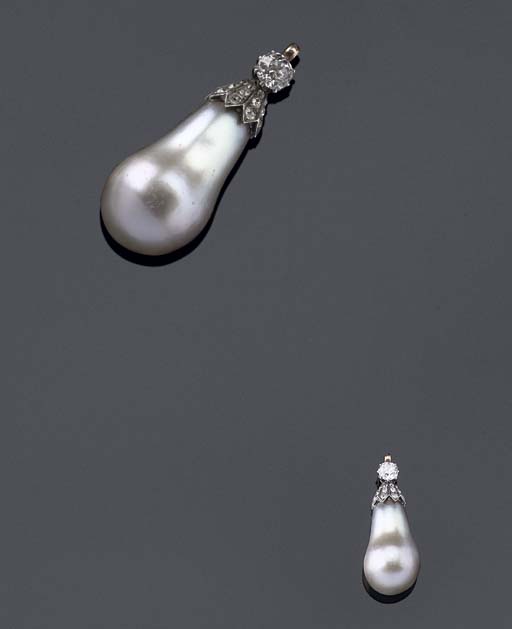 AN IMPORTANT ANTIQUE PEARL PENDANT