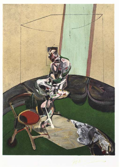 Isabel Rawsthorne; George Dyer fixant un cordon, from Derrière le Miroir
