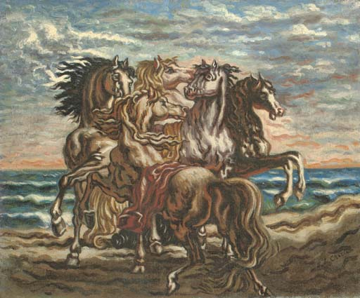 Cinque cavalli spaventati 
