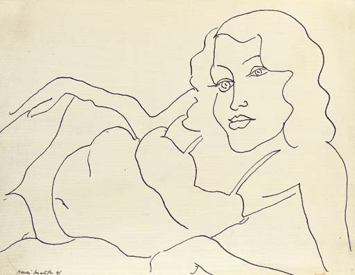 Femme couchée 
