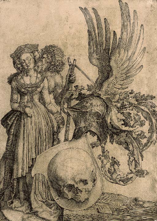 Coat of Arms with a Skull (B. 101; M. 98) 

