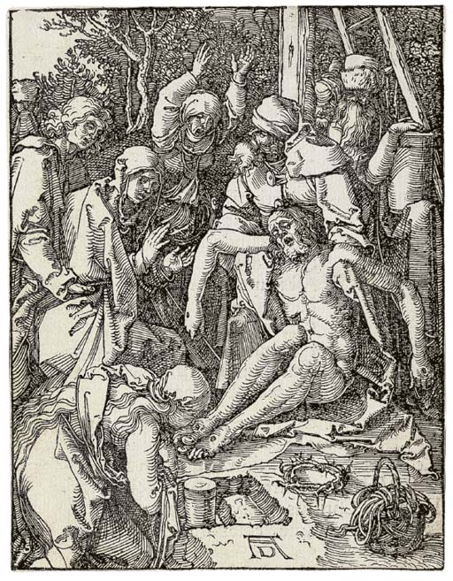 Five plates, from The Small Woodcut Passion (B. 21, 35, 38, 43, 46; M., Holl. 132, 144, 147, 152, 155)
