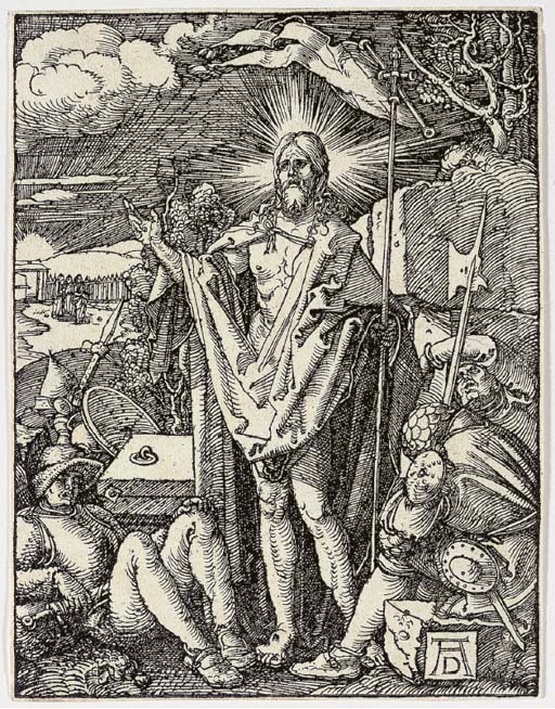 The Resurrection, from The Small Woodcut Passion (B. 45; M., Holl. 154)
