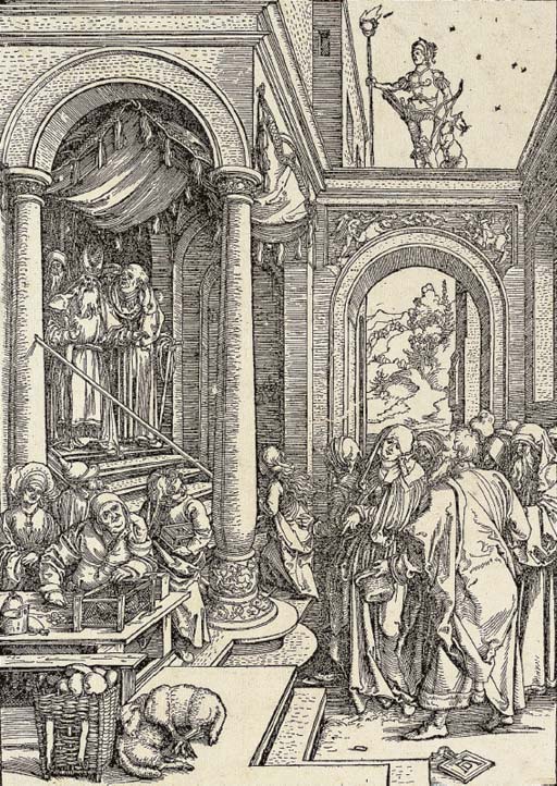 The Presentation of the Virgin in the Temple, from The Life of the Virgin (B. 81; M., Holl. 193)
