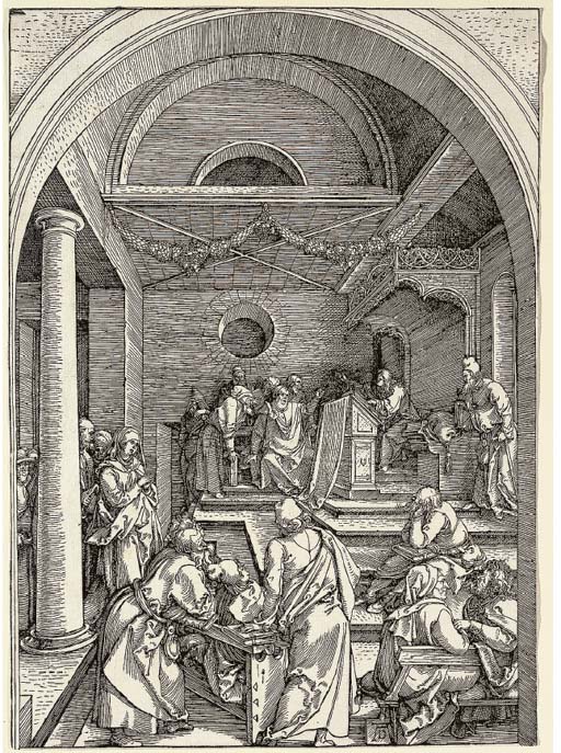 Christ among the Doctors, from The Life of the Virgin (B. 91; M., H. 203)
