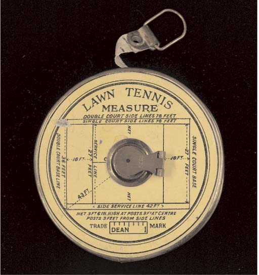 A DEANBEDDINGTON LAWN TENNIS TAPE MEASURE Christie's