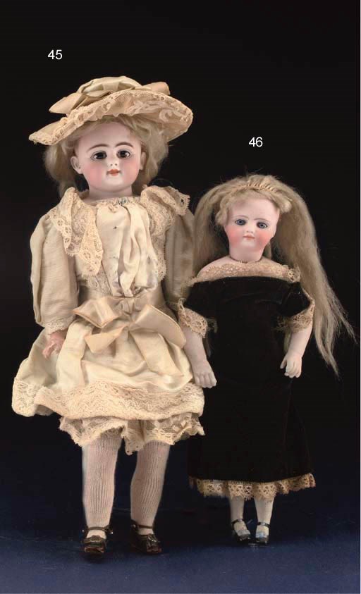 A bisque child doll