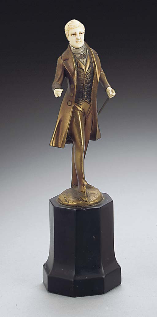 bronze and ivory figures