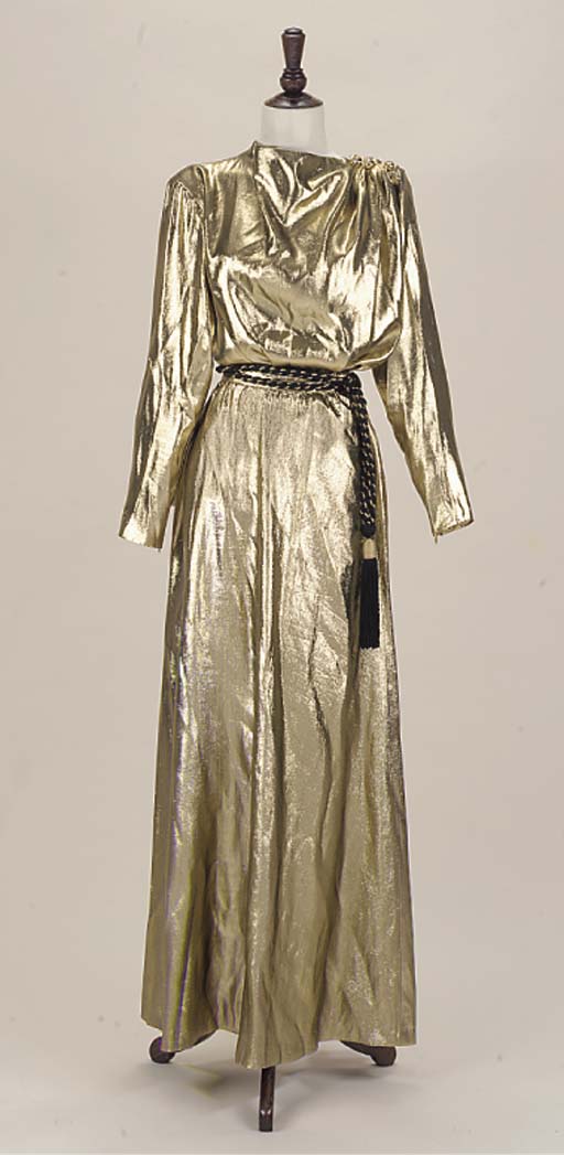 A BLACK MOSS CREPE DRESS, OSSIE CLARK FOR RADLEY | Christie's