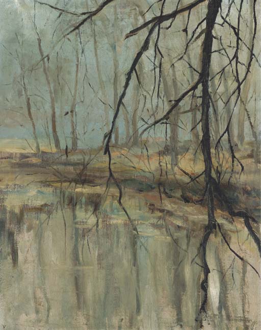 Paysage à l'étang 
