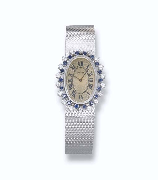 cartier watch sapphire