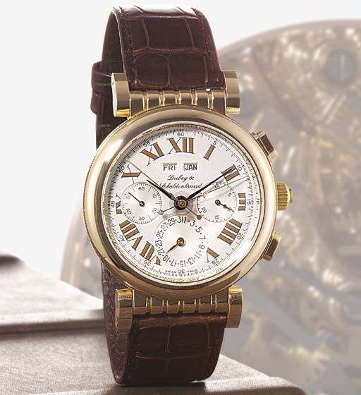 DUBEY & SCHALDENBRAND. A VERY RARE LIMITED EDITION 18K PINK GOLD
