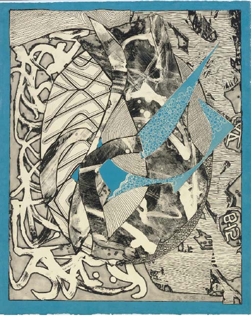 Swan Engraving Blue, from The Swan Engraving Series (A. 168) 
