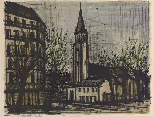 Saint-Germain-des-Pres, from Album Paris (Sorlier 35) 

