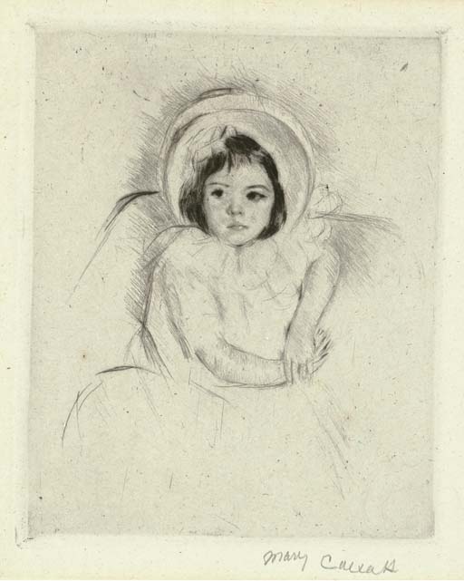 Margot Wearing a Bonnet (No. 5) (B. 183) 
