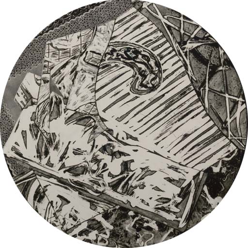 Swan Engraving Circle I, State II (A. 169B; T. 591) 
