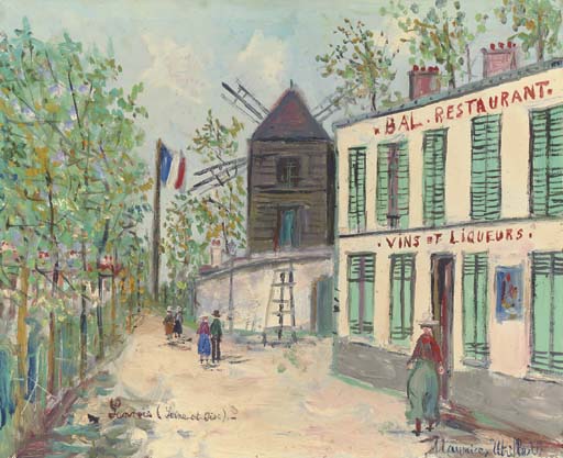 Maurice Utrillo、LANNOIS(SEINE ET OISE) Maurice Utrillo (1883-1955) , Sannois (Seine-et-Oise) | Christie's