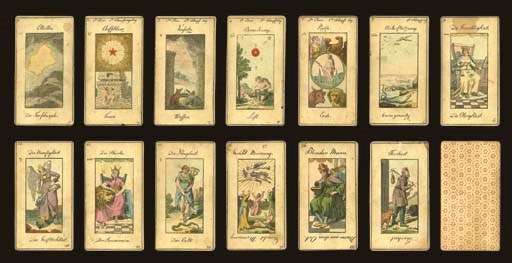 Grand Etteilla I Tarot, circa 1850s?, Germany, card maker unknown, 20