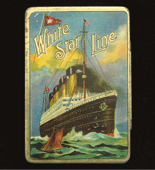 A Cigarette Tin For The White Star Line Depicting The Olympic Class Ships