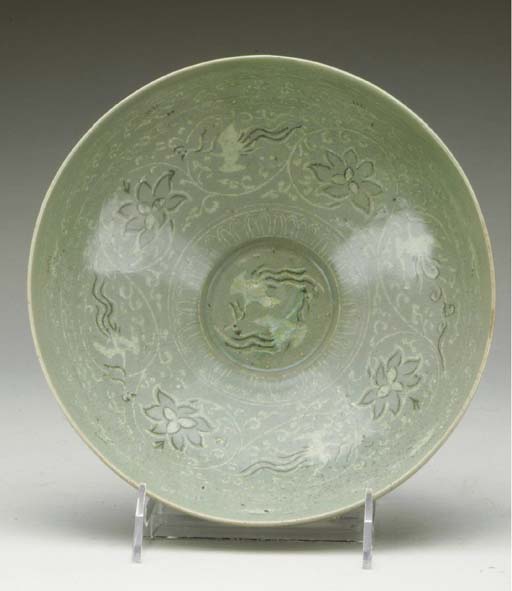 A KOREAN INLAID CELADON BOWL, , KORYO DYNASTY, 12TH CENTURY, Christie's