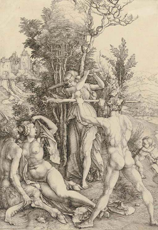 Hercules at the Crossroads (Jealousy) (B. 73; M., Holl. 63) 
